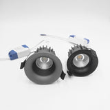 Dimmable Narrow Border Anti-glare Recessed COB LED Downlights AC85-265V 7W 10W 12W 15W LED Ceiling Lamps Hotel Villa Lighting