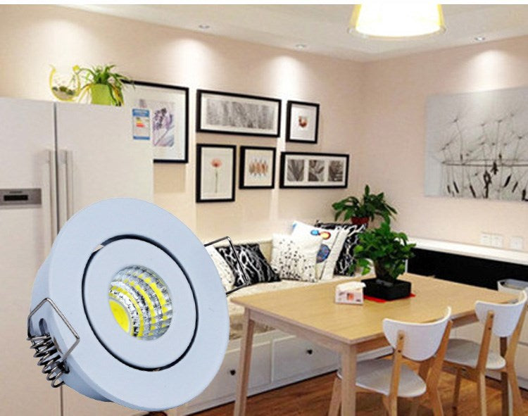 LED Downlight Dimmable COB Mini Led Spot 5W AC 85-265V LED Downlight Satin Nickel Miniature Indoor Outdoor Ceiling Spot