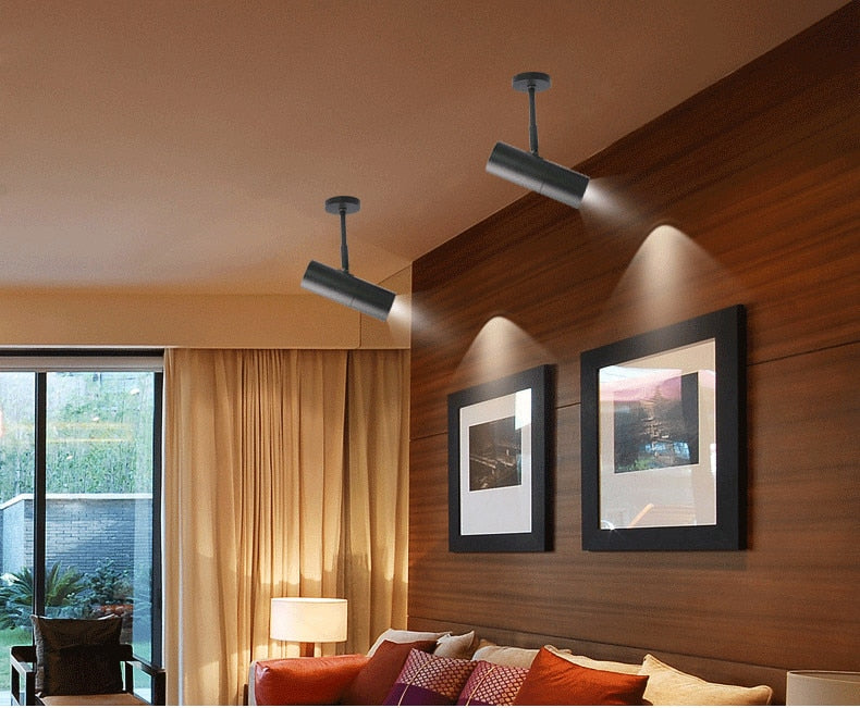 Led wall lamp COB LED Downlights 5w 7w 9w Surface Mounted LED Ceiling Lamps Spot Light Rotation