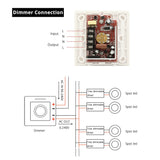 IR Remote Dimmer Controller for spot led lights Switch Dimmable Adjustable Brightness downlight spotlight Bulb Lamps Module