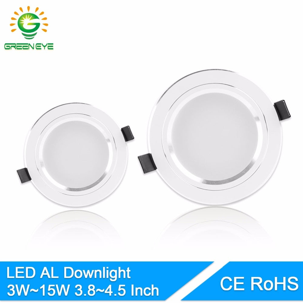 GreenEye AC85~265V High Power LED Downlights Ceiling Lamp SMD5730 5W 10W 15W 110V 220V LED Lamp LED Down Light Spot Light Bright