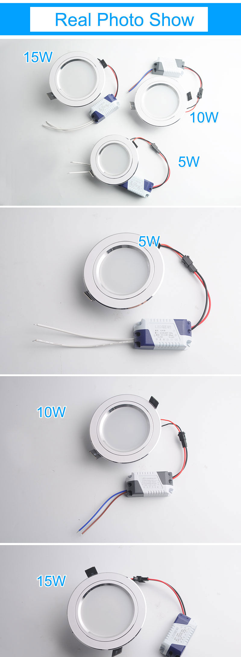 GreenEye AC85~265V High Power LED Downlights Ceiling Lamp SMD5730 5W 10W 15W 110V 220V LED Lamp LED Down Light Spot Light Bright