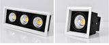 Square Dimmable Recessed COB LED Downlights 10W 20W 30W LED Ceiling Lamps AC85-265V LED Ceiling Spot Lights Indoor Lighting