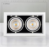 Square Dimmable Recessed COB LED Downlights 10W 20W 30W LED Ceiling Lamps AC85-265V LED Ceiling Spot Lights Indoor Lighting