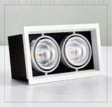 Square Dimmable Recessed COB LED Downlights 10W 20W 30W LED Ceiling Lamps AC85-265V LED Ceiling Spot Lights Indoor Lighting