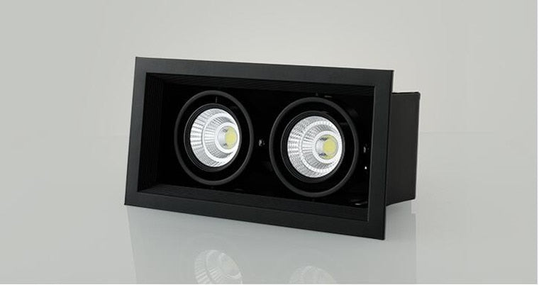 Square Dimmable Recessed COB LED Downlights 10W 20W 30W LED Ceiling Lamps AC85-265V LED Ceiling Spot Lights Indoor Lighting