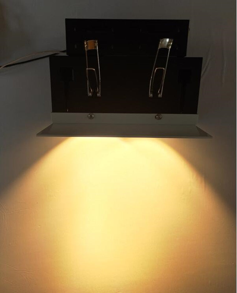 Square Dimmable Recessed COB LED Downlights 10W 20W 30W LED Ceiling Lamps AC85-265V LED Ceiling Spot Lights Indoor Lighting