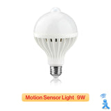 AC 85-265V Smart Sound/ PIR Motion Sensor Bombillas LED Bulb E27 3W 5W 7W 9W 12W Induction lamp Stair Hallway light