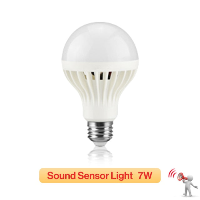 AC 85-265V Smart Sound/ PIR Motion Sensor Bombillas LED Bulb E27 3W 5W 7W 9W 12W Induction lamp Stair Hallway light