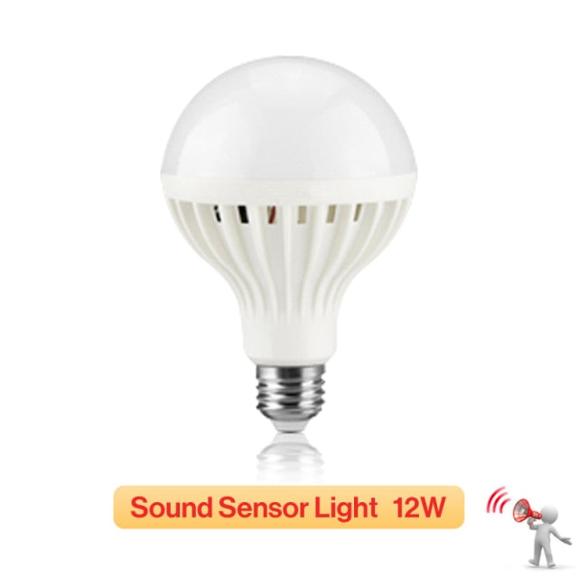 AC 85-265V Smart Sound/ PIR Motion Sensor Bombillas LED Bulb E27 3W 5W 7W 9W 12W Induction lamp Stair Hallway light