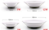 6pcs/12pcs LED downlight ceiling light AC 220V 5W 7W 12W 18W Lamp Recessed warm white / cool white Bulb Bedroom Kitchen indoor
