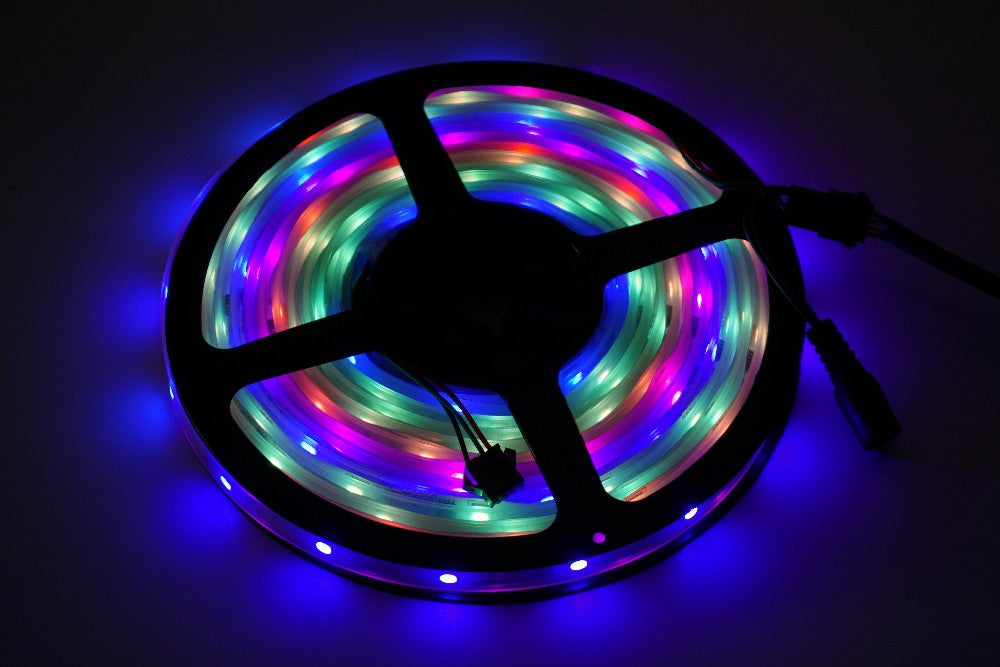 Led Strip Light DC12V 6803IC 5m RGB Dream Color IP67 Waterproof Flexible Light 5050SMD 150LED + RF Remote Controller