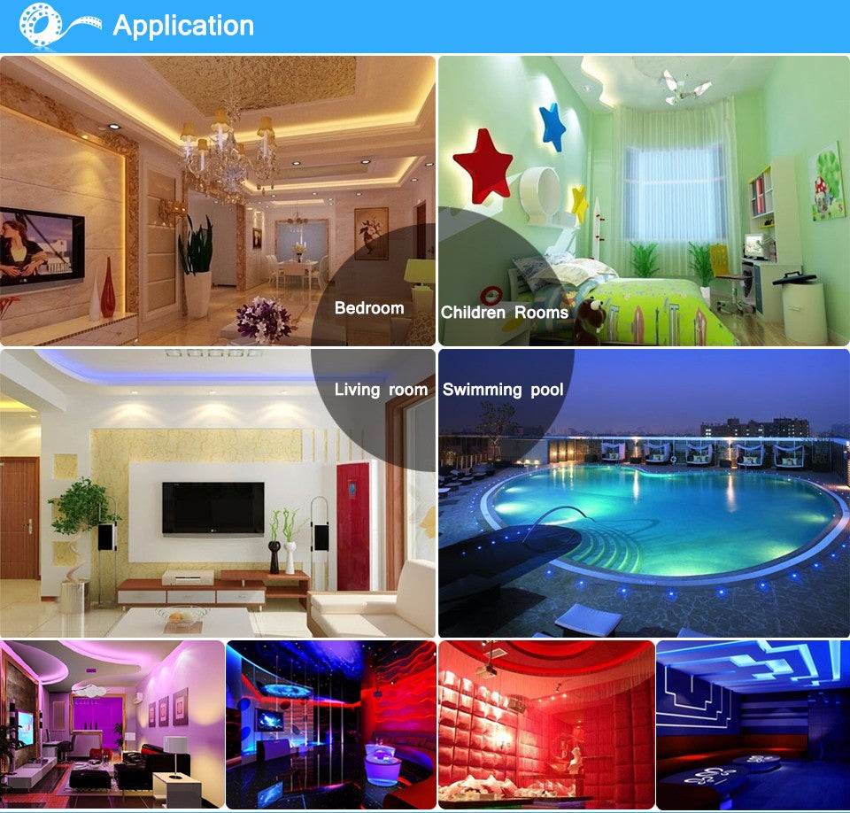 Led Strip Light DC12V 6803IC 5m RGB Dream Color IP67 Waterproof Flexible Light 5050SMD 150LED + RF Remote Controller