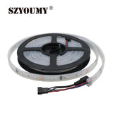 SZYSOUMY RGB dream magic 5050 SMD led strip DC12V 6803 IC IP67 Tube LED Strip 150LED flexible light+133 Program RF controller