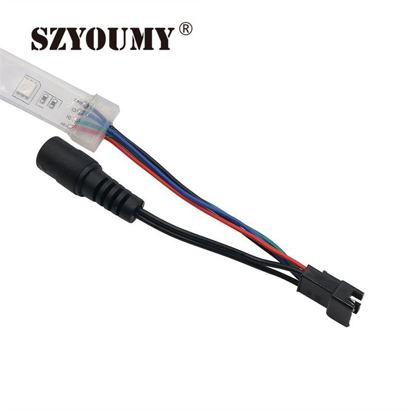 SZYSOUMY RGB dream magic 5050 SMD led strip DC12V 6803 IC IP67 Tube LED Strip 150LED flexible light+133 Program RF controller