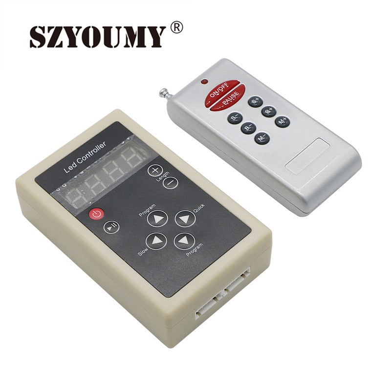 SZYSOUMY RGB dream magic 5050 SMD led strip DC12V 6803 IC IP67 Tube LED Strip 150LED flexible light+133 Program RF controller