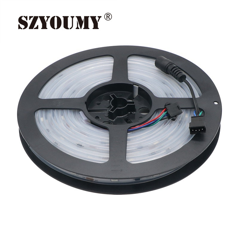 SZYSOUMY RGB dream magic 5050 SMD led strip DC12V 6803 IC IP67 Tube LED Strip 150LED flexible light+133 Program RF controller