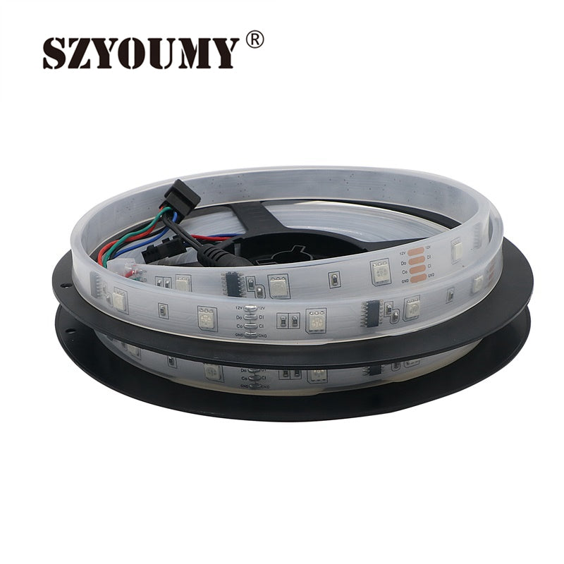 SZYSOUMY RGB dream magic 5050 SMD led strip DC12V 6803 IC IP67 Tube LED Strip 150LED flexible light+133 Program RF controller