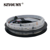 SZYSOUMY RGB dream magic 5050 SMD led strip DC12V 6803 IC IP67 Tube LED Strip 150LED flexible light+133 Program RF controller