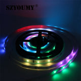 SZYSOUMY RGB dream magic 5050 SMD led strip DC12V 6803 IC IP67 Tube LED Strip 150LED flexible light+133 Program RF controller