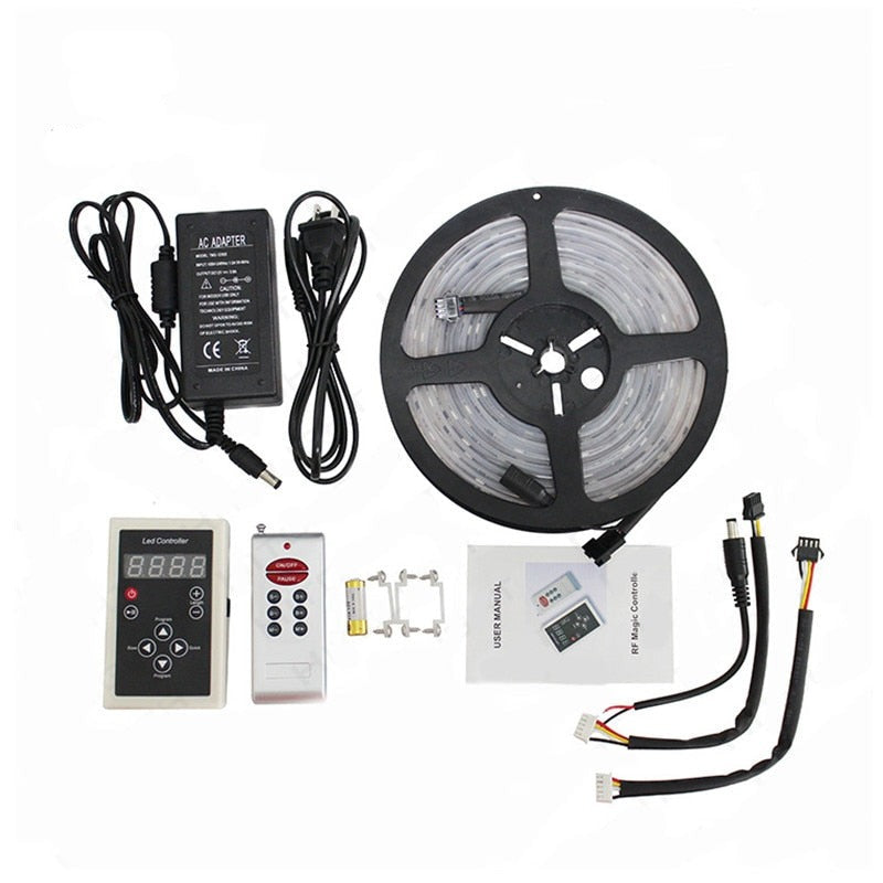 30leds/m 5m IP67 Waterproof LED Symphony Lights With + 12V 3A Power Supply + 6803 Dedicated Controller Set