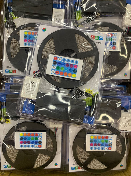 30leds/m 5m IP67 Waterproof LED Symphony Lights With + 12V 3A Power Supply + 6803 Dedicated Controller Set