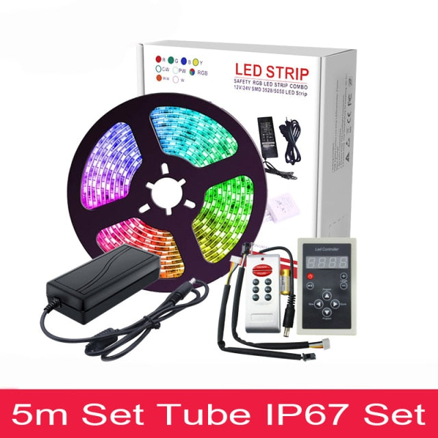 30leds/m 5m IP67 Waterproof LED Symphony Lights With + 12V 3A Power Supply + 6803 Dedicated Controller Set