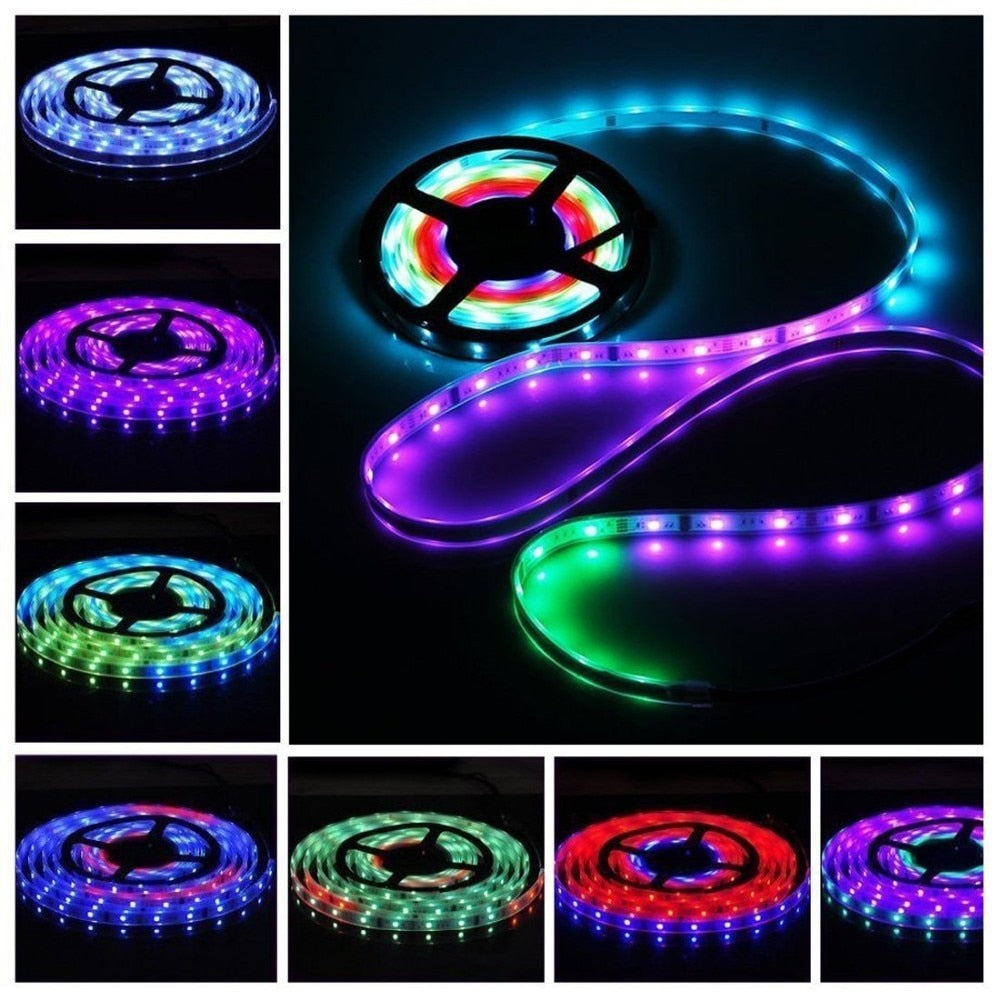 5M Magic Dream Color 5050 RGB 6803 IC IP67 Waterproof LED Strip Light &amp; 133 Change RF Remote Controller