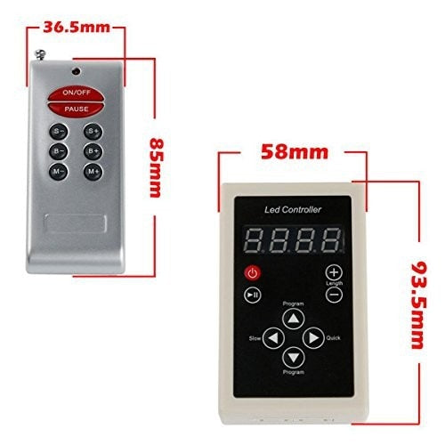 5M Magic Dream Color 5050 RGB 6803 IC IP67 Waterproof LED Strip Light &amp; 133 Change RF Remote Controller