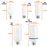 LED E27 Flame Bulb Fire E14 lamp Corn Bulb Flickering LED Light Dynamic Flame Effect  3W 5W 7W 9W 110V-220v for Home Lighting
