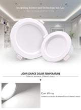 LED Downlight Ceiling Light Indoor Light Ultra-bright Round 12 PCS White 5W 7W 12W 18W AC220V-240V Cold White Warm White