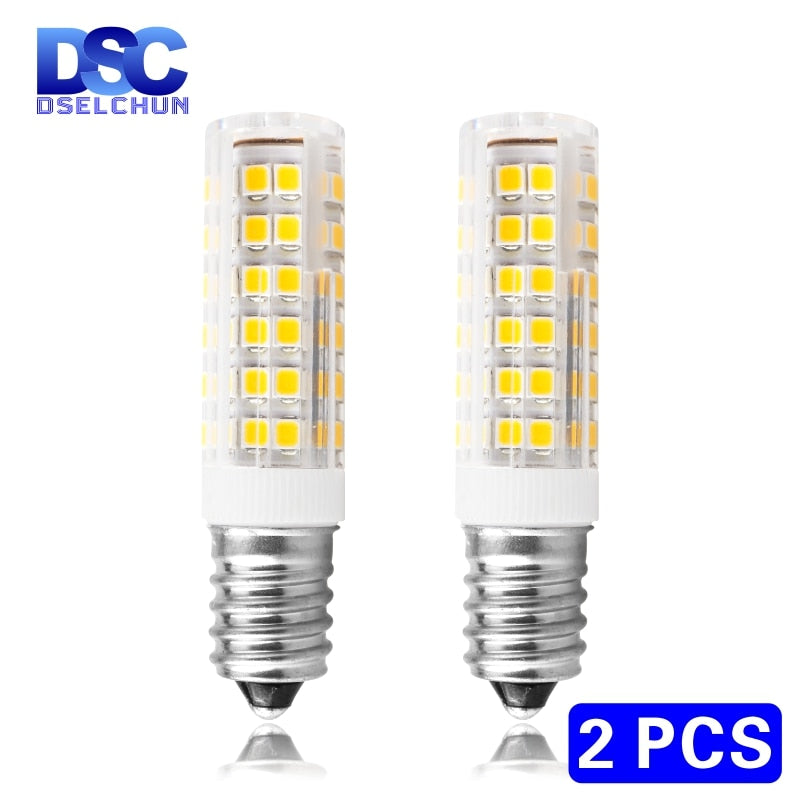 LED Bulb Lamp 220V-240V 2pcs/lot 3W 4W 5W 7W E14 Mini Corn Bulb Light 2835SMD 360 Beam Angle Replace Halogen Chandelier Lights