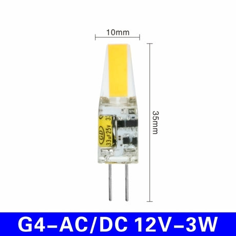 LED G4 G9 E14 3W 6W 10pcs/lot Light Bulb AC/DC 12V 220V LED Lamp COB Spotlight Chandelier Lighting Replace 30W 60W Halogen Lamps