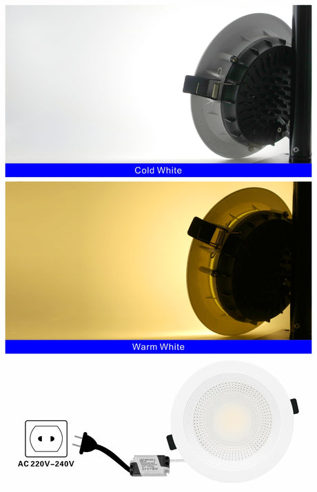 LED Downlight 7W 10W 15W 30W COB Lamp 220V 4pcs/lot Spotlight Recessed Round Panel Light Indoor Lighting Down Light with Driver