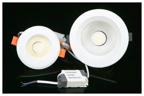 LED Downlight 7W 10W 15W 30W COB Lamp 220V 4pcs/lot Spotlight Recessed Round Panel Light Indoor Lighting Down Light with Driver