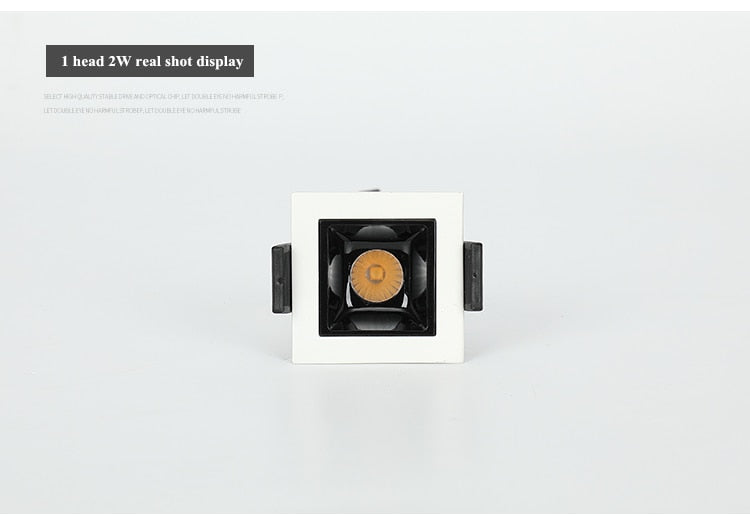 Dimmable LED Downlight Spot Light Indoor Recessed Lighting Linear bar Laser Blade Ceiling Line Lamp 2W/4W/6W/10W/20W/30W