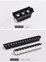 Dimmable LED Downlight Spot Light Indoor Recessed Lighting Linear bar Laser Blade Ceiling Line Lamp 2W/4W/6W/10W/20W/30W