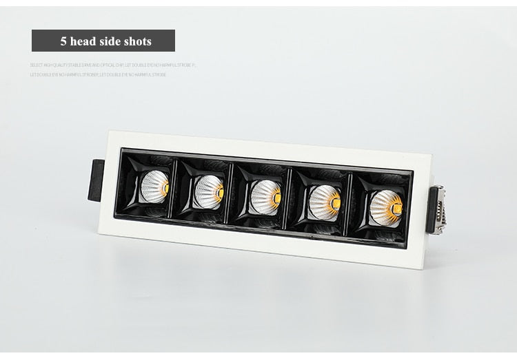 Dimmable LED Downlight Spot Light Indoor Recessed Lighting Linear bar Laser Blade Ceiling Line Lamp 2W/4W/6W/10W/20W/30W