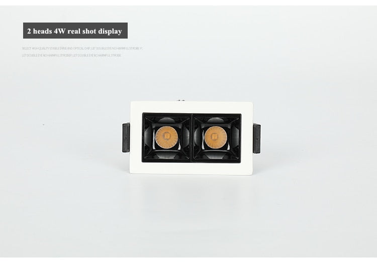 Dimmable LED Downlight Spot Light Indoor Recessed Lighting Linear bar Laser Blade Ceiling Line Lamp 2W/4W/6W/10W/20W/30W