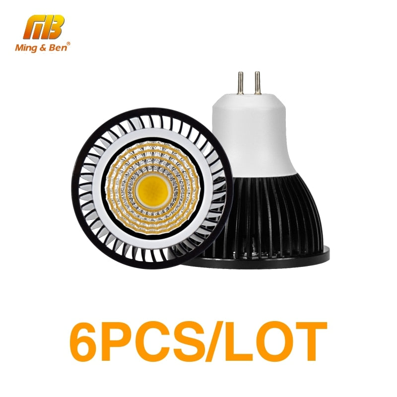 LED Bulb Full Spectrum Spotlight 6 PCS GU10 MR16 E27 E14 Day Cold Warm White Grow Light 220V 240V COB Chip For Downlight Lampara