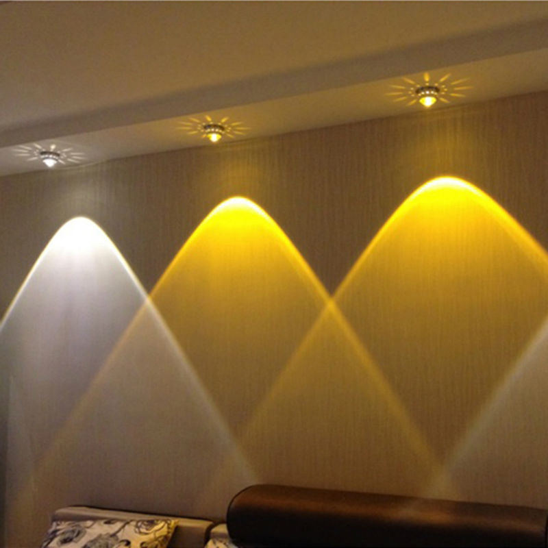 Crystal Led Ceiling Lights 3W Restaurant KTV Living Room Balcony Lamp Modern Downlight For Corridor Aisle Home Decor Luminaire