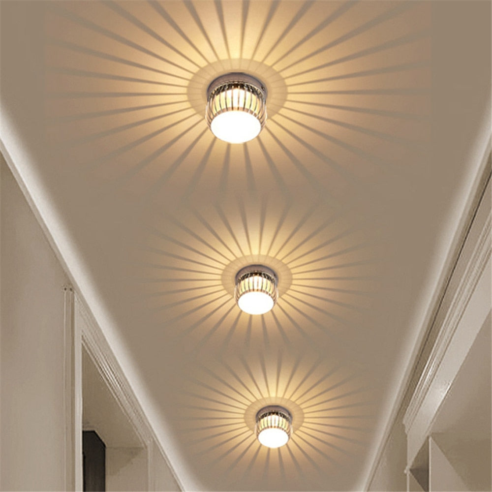LED Entrance light led corridor aisle light 3W LED Downlight LED Ceiling lamp Home Living Room bulbs AC85~265V