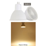 Dimmable LED Spotlight 5X GU10 MR16 GU5.3 7W 220V 110V COB Light Bulb Super Bright Table Lamp Downlight Cool White Warm White