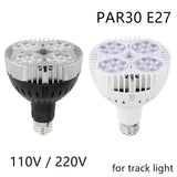 LED E27 PAR30 Spot Lamp 110V 220V 25W 35w 45w 50w Par Light Bulb Downlight Track Lighting For Kitchen Clothes Shop