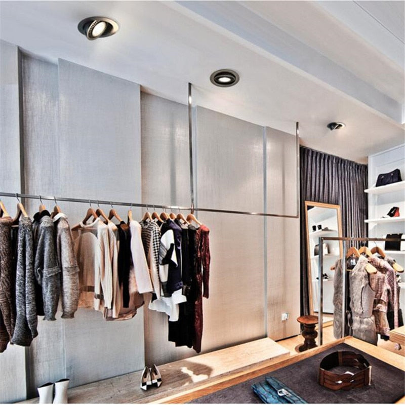 Dimmable recessed LED Downlights 360 degree rotation adjustable 7W 9W 12W 15W 18W Ceiling lamp Spot light For Home Lighting