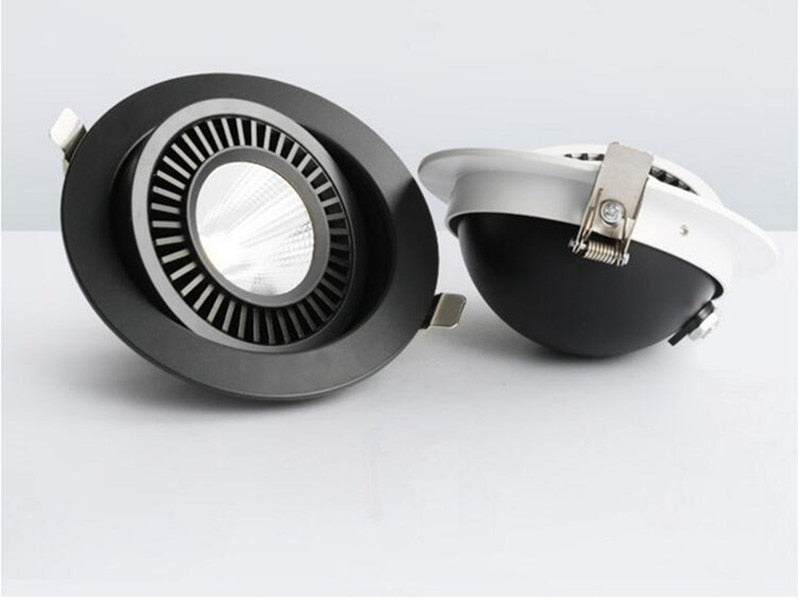 Dimmable recessed LED Downlights 360 degree rotation adjustable 7W 9W 12W 15W 18W Ceiling lamp Spot light For Home Lighting