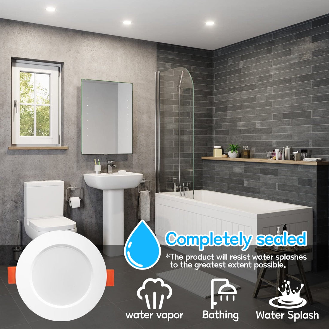 Spot LED Ceiling Lamp Recessed Round Light Smart Indoor Lighting Luminaire RGB Color Dimmable Remote Control Downlight 110V 220V