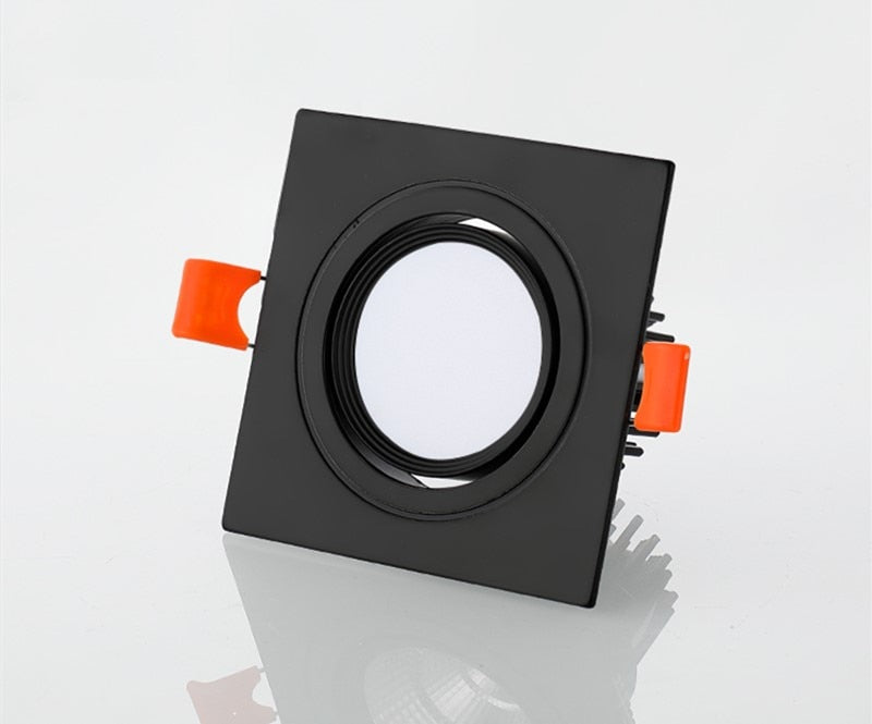 Square Bright Recessed white black LED Dimmable Downlight COB 7W 9W 12W 14W 18W 24W LED Spot light  Ceiling Lamp AC85-265V