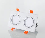 Square Bright Recessed white black LED Dimmable Downlight COB 7W 9W 12W 14W 18W 24W LED Spot light  Ceiling Lamp AC85-265V