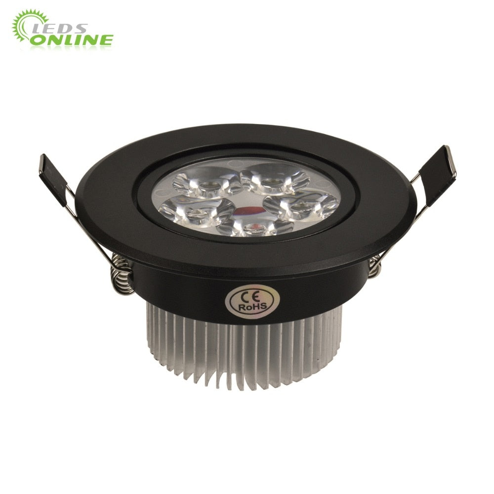LED 9W 12W 15W black downlights led Spot Light dimmable 110V 220V